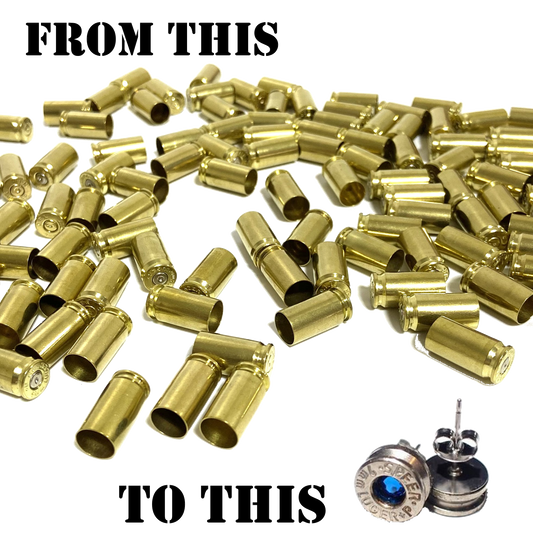 Brass empty bullet casings displayed in a heap, showcasing their detailed structure and count.