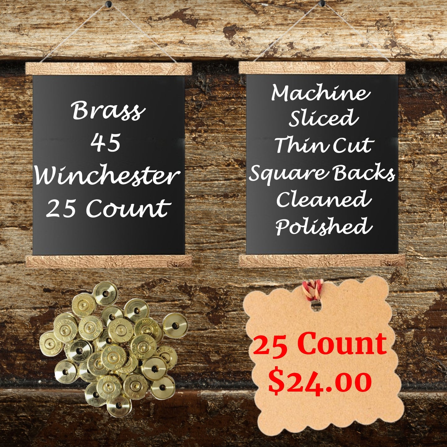 Brass 45 Winchester Bullet Slices For Quality Crafting