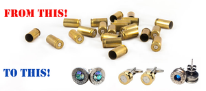 Transform empty 357 SIG casings into unique DIY bullet jewelry pieces for stylish accessories