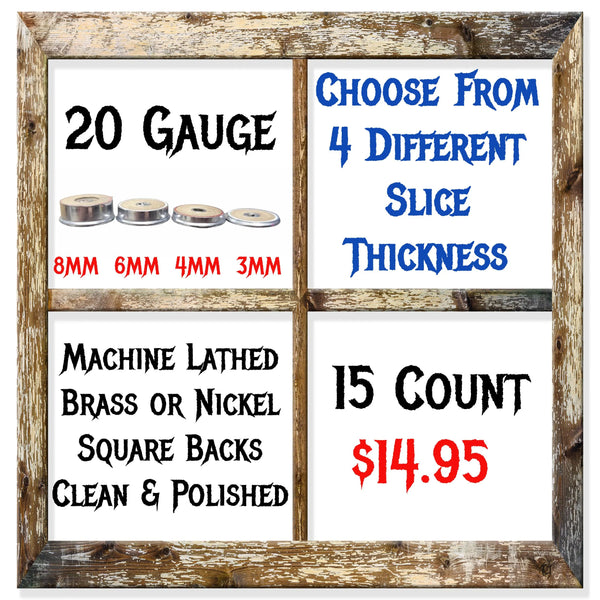 44 MAGNUM DIY Bullet Jewelry - 12 Count Brass & Nickel