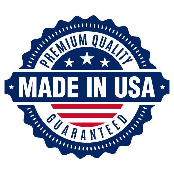 Premium quality badge stating Made in USA for DIY bullet jewelry from SingleShotSlices
